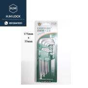 Bộ lục giác9 cây 2 loại Ngắn-Dài BERRYLION - Chất liệu thép CR-V6150