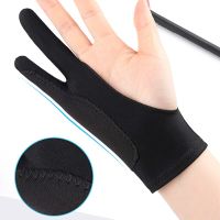 1pcs Black 2 Finger Artist Glove anti-fouling For Drawing Painting Digital Tablet Writing Glove For Art Students