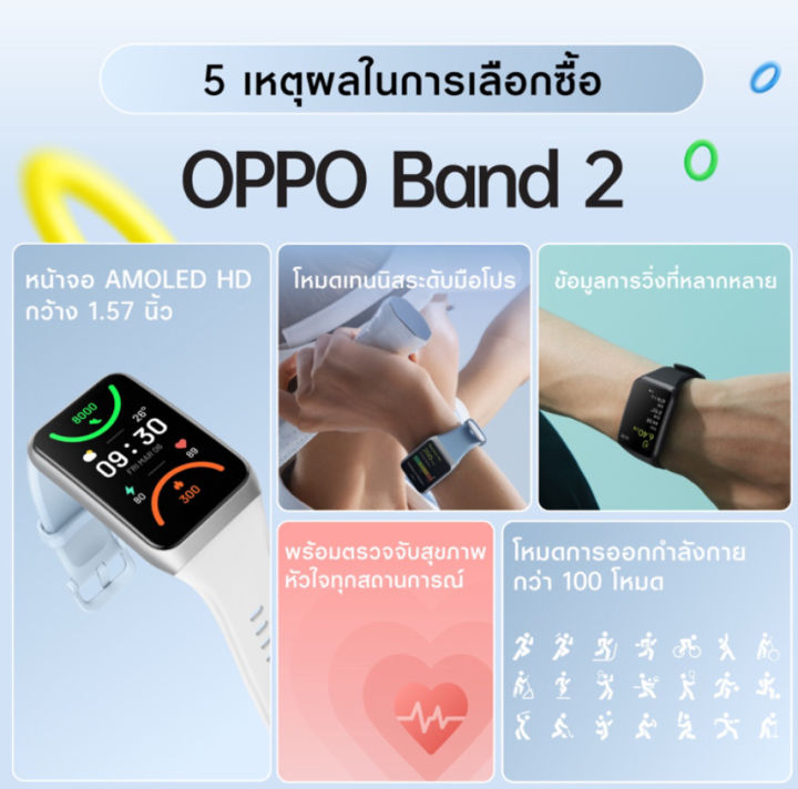 oppo-band2-นาฬิกาอัจฉริยะ-รองรับการออกกำลังกายทุกรูปแบบ