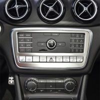 สำหรับ Benz GLA X156 CLA C117 A B คลาส W176 W246รถคอนโซลกลางเครื่องปรับอากาศซีดีแผงควบคุมสติกเกอร์ตกแต่ง