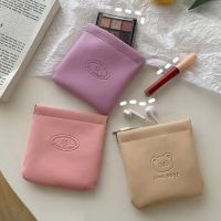 INS Self-closing Sanitary Napkin Makeup Coin Purse Mini Sundry Cosmetic Lipstick Change Storage Bag Jewelry Earphone organizers