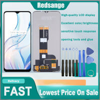 Redsange หน้าจอ LCD 6.5นิ้วของแท้สำหรับ C30s Realme ชิ้นส่วนจอสัมผัสแอลซีดีของเครื่องแปลงดิจิทัล RMX3690หน้าจอ LCD อะไหล่สำหรับ C30S Realme RMX3690หน้าจอแสดงผล