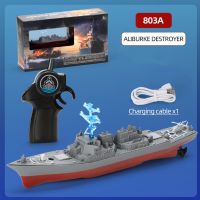 RC Speedboat Realistic Warship Boat Toy Remote Control Cruisers Boats Toy Fast Ship s Hobbyist Collectable RC Gift 69HE