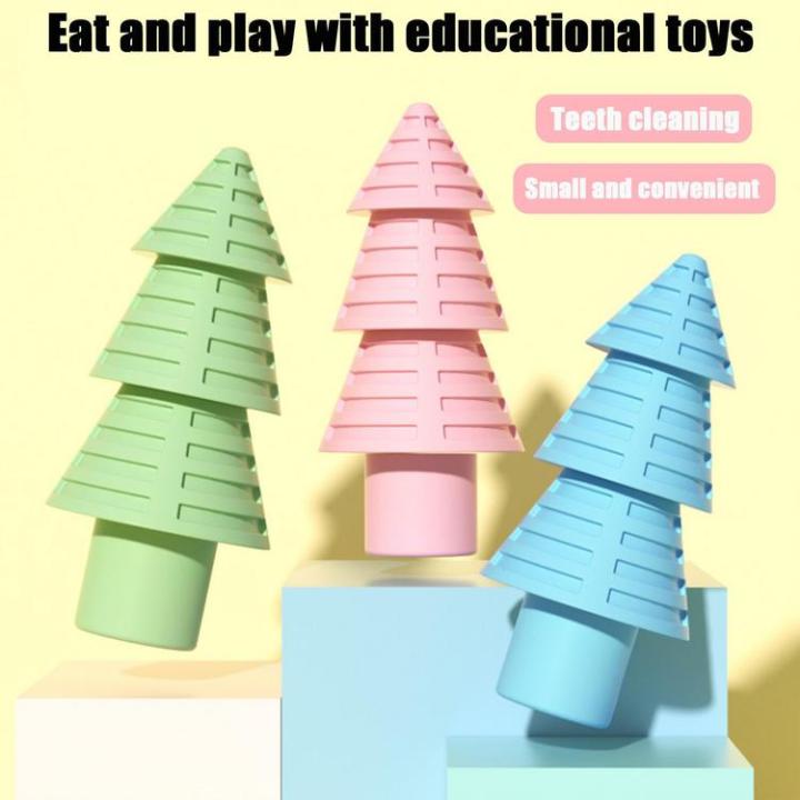 dog-toothbrush-chew-toy-teeth-cleaning-toys-for-dog-chewing-christmas-tree-shape-tpr-pet-squeaky-interactive-toys-with-good-elasticity-for-training-cleaning-teeth-fine