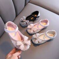 hot【DT】 Toddler kid Shoes Wedding Ballet Flats Sandals Glitter Classic Bow