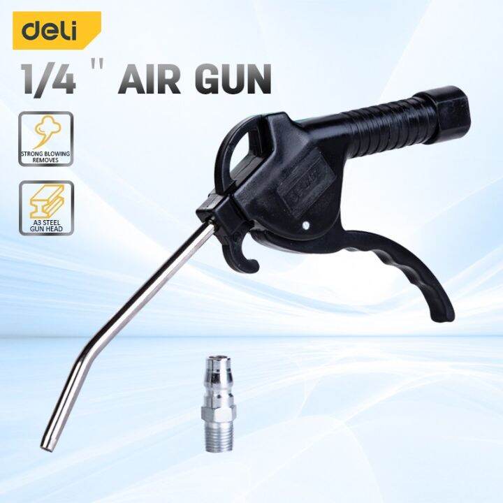 Deli Air Blow Gun Dust Gun With Long Tip Nozzle Air Blow Gun NITTO Type