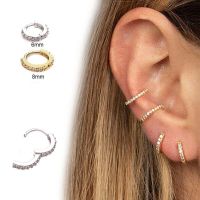 UYINGME พังค์ Tragus Daith 6/8mm เจาะร่างกาย เครื่องประดับ แหวนจมูก ต่างหู ต่างหูห่วง เครื่องประดับเจาะ