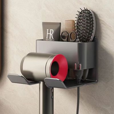 № No Drill Hair Dryer Holder For Dyson Organized Rack Wall Mounted Bathroom Shelf Storage Shelves Accessories