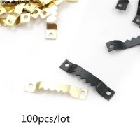 ✁☞  100pcs/lot Golden Black Sawtooth Hanging Mirror Frame Hanger Hook Picture Photo oil Painting  Mirror Saw Tooth Hooks 40mmx7mm