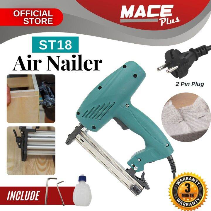 ST18 Electric Nailer Wainscoting Concrete Manual casing Nailer Stapler