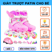 Giày trượt Patin Trẻ em Giá Rẻ Tặng Mũ và Đồ Bảo Hộ