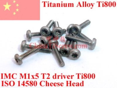 {Haotao Hardware} Β Titanium Alloy Screws M1x5 Torx T2ไดร์เวอร์ชีสหัว10ชิ้น QCTI Screw