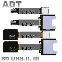 TF Micro SD ไปยังการ์ด SD ส่วนต่อขยายสายเคเบิลอะแดปเตอร์ที่มีความยืดหยุ่น Extender Sdsdhcsdxc เครื่องอ่านบัตร UHS-III ที่มีความยืดหยุ่นสายเคเบิลแบน