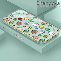 Chenyyyka เคส M01s A10s A10ลายการ์ตูนน่ารักลายสัตว์ดีไซน์ใหม่ปลอกสำหรับ Samsung กาแล็คซี่บางเคสโทรศัพท์ชุบหรูหราคลุมทั้งหมดป้องกันเลนส์กล้องเคสนิ่มกล่องกันกระแทก