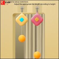 SOUMNS อุปกรณ์ฝึกเล่นปิงปองแบบพกพามีแร็กเกตและลูกบอลฝึกลายกีฬาปิงปองเทรนเนอร์ของเล่นออกกำลังกายของเล่นแบบปฏิสัมพันธ์
