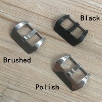 Suitable For 20mm 22mm 24mm 26mm Brushed Polish Silver Black 316L Stainless Steel Watch band Screw Pin Buckle PAM Big Pilot