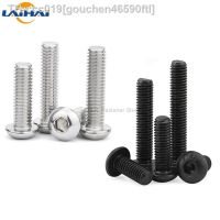 5/10/50 M1.6 M2 M2.5 M3 M4 M5 M6 M8 304 Stainless Steel Black grade 10.9 ISO7380 Hexagon Hex Socket Head Button Allen Bolt Screw