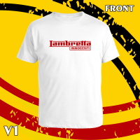 เสื้อยืด คอกลม แขนสั้น  LAMBRETTA innocenti   สกรีน Flex pu  ขอบสวย คมชัด ผ้า cotton 100%