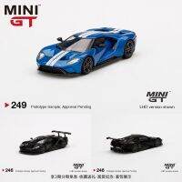 มินิ GT 1:64 Ford GT Ford GT LM ทดสอบรถยนต์อัลลอยด์หล่อขึ้นรูปโมเดลรถจำลองของขวัญวันหยุดของสะสมระดับไฮเอนด์