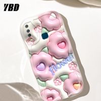 เคสโทรศัพท์มีลายคลื่น YBD สำหรับ Vivo Y17 Y15 Y12i Y11 Y5S Z5i Y19 U3 1915 1901 1902 1904 1940 1906ต้นกระบองเพชรน่ารักลายกระต่ายวัสดุซิลิโคนกล้องปกป้องเต็มรูปแบบ