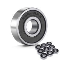 608 6200 6201 6202 6203 6204 6205 6206 6207 6208 RS 2RS Skateboard Double Shielded Ball Bearings Small Bearing Replacement Parts