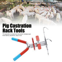 เครื่องมือแร็คตอนสุกร Double Hook Suspension สแตนเลสใช้งานง่ายสะดวก Pig Castration Frame