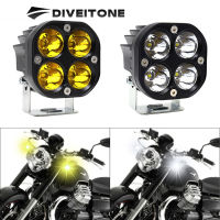 DIVEITONE รถจักรยานยนต์ไฟ LED ทำงาน 12v Barra Led 4x4 Off Road ไฟตัดหมอกแฟลช 40W รถสปอตไลท์สำหรับรถบรรทุกรถจี๊ป Spot Beam หัวโคมไฟ