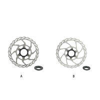 สแตนเลสจักรยานศูนย์ล็อคดิสก์เบรกโรเตอร์เปลี่ยนป้องกันการกัดกร่อนใบพัดอุปกรณ์ส่วนประกอบ160มิลลิเมตร