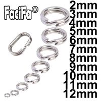 100 or 50 pcs Stainless Steel Split Ring Fishing Double Oval Split Ring Accessories For Carp Fishing Hook Snap Lure Swivel Accessories