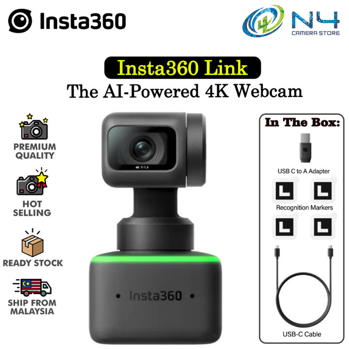 Insta360 Link The AI-Powered 4K Webcam Use For Computer/ Laptop | Lazada