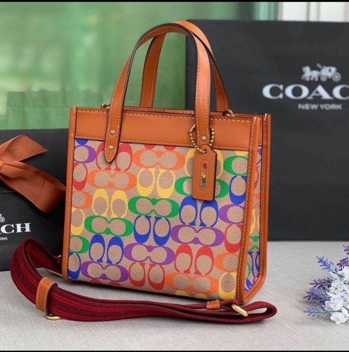 Coach refined calf leather tote hot sale