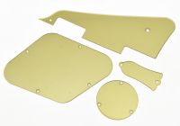 KAISH LP Pickguard Cavity Covers Turss Rod Cover Set for Gibson Les Paul Gold Mirror