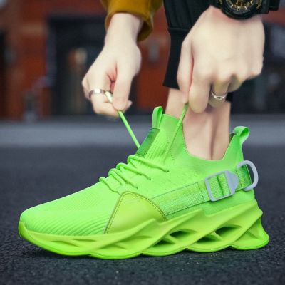 New Mens Blade Sole Sneakers Good Quality Fashion Outdoor Casual Shoes Mens Running Shoes Plus Size 36-46