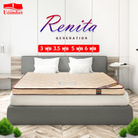 UComfort ท็อปเปอร์ยางพารา รุ่น Renita สีครีม ที่นอนยางพารา (ฟิวส์แน่น) มีสายรัดมุม4ด้าน หุ้มผ้าระบายอากาศได้ดีช่วยลดอากาศปวดหลัง