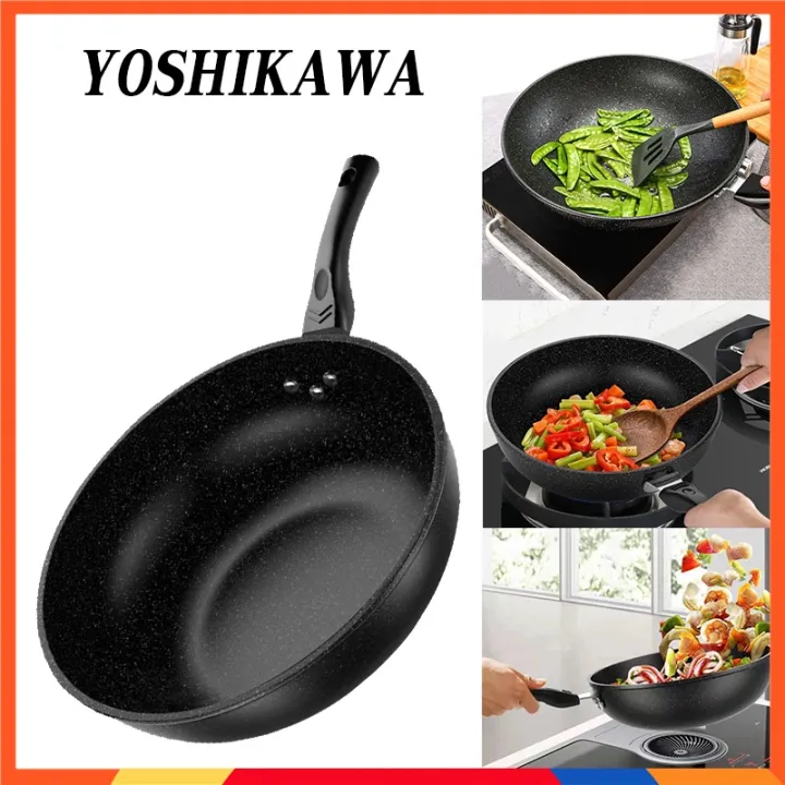 3pcs Cookware Set NonStick Wok Induction Cooker Kitchenware