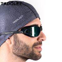 Taddlee Brand Men Swim Cap PU Fabric Silicone Lycra Swimming Hat Pool Waterproof Sports Adult Swim Wear Accessories large size