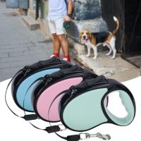 3/5m Pet Traction Rope One Key Switch Prevent Break Free Traction Tool Automatic Extending Dog Leash Rope Pet Supplies