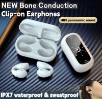 NEW Bone Conduction Earphone Bluetooth 5.3 Ear Clip Earphones on Ear Earring Wireless Headphones Sports Headsets