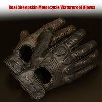 【hot】▲  Sheepskin Breathable Leather Motorcycle Gloves Racing Mens Winter Summer Full/Half-finger