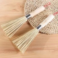 1pcs Natural Pot Brushes Bamboo Scrub Brush Natural Scrub Brush Wet Cleaning Scrubber for Wash Dishes Pots Pans Vegetables