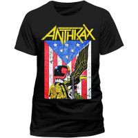 Anthrax เสื้อยืดลําลอง แขนสั้น ทรงสลิมฟิต ลาย Dread Eagle คุณภาพสูง เหมาะกับฤดูร้อน สําหรับผู้ชาย