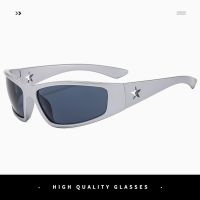 Fashion Punk Cat Eye Sunglasses Goggle Y2k Luxury Brand Sun Glasses Future Technology Uv400 Female Designer Glasses