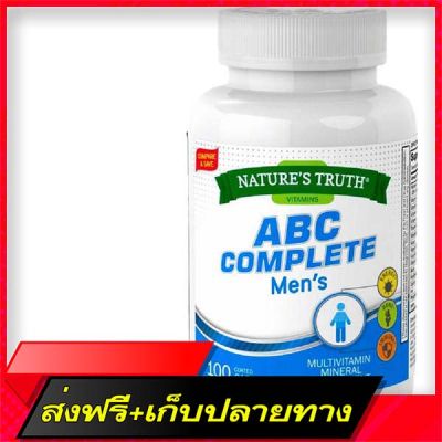 Delivery Free Nature’s Truth ABC Complete Men’s X 100 tablets, Nature True True, EBC Complete, Young Vitamin / Minerals --- A B C DFast Ship from Bangkok