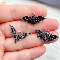 10pcs Halloween Charms Enamel Vampire Bat Charms Pendants For Jewelry Making Supplies DIY Handmade Earrings Bracelet Accessories DIY accessories and o
