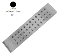 แป้นชักลวดกลม 3 แถว ตรานกแดง 36 รู 0.26-2.20mm