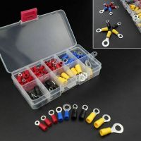 [HOT QAA,JXHKLWW 121] 102/120/200/280/300Pcs Assorted Ring Terminals Insulated Cable Connector สายไฟ Crimp Butt Ring Ring Lugs Kit