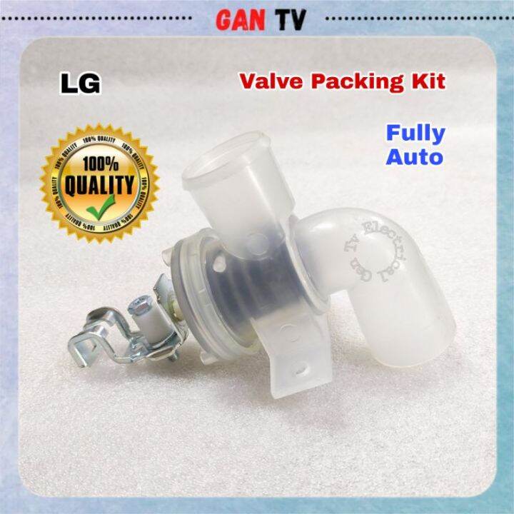 Heavy Duty LG Fully Auto Washing Machine Drain Valve Packing Kit Black