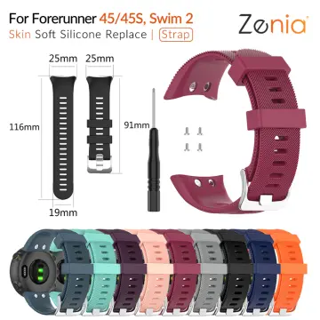 Silicone For Garmin Forerunner 45S Replacement bracelet watchband for  Garmin Forerunner 45 smart watch For Garmin Swim 2 Correa