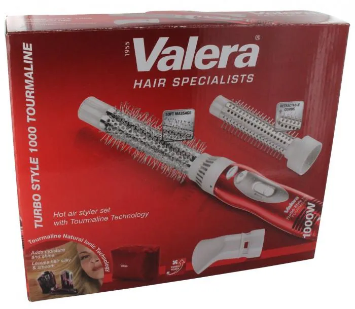 Valera Turbo style 1000 tourmaline แปรงหวีไดร์ร้อนจัดแต่งทรงผม พร้อมหัว ...
