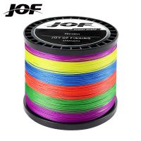 JOF 4 Strands Braided PE Fishing Line 300M 500M 1000M Fly Wire Multifilament Carp Wire Japan Multicolor Sea Line Super Strong Fishing Lines